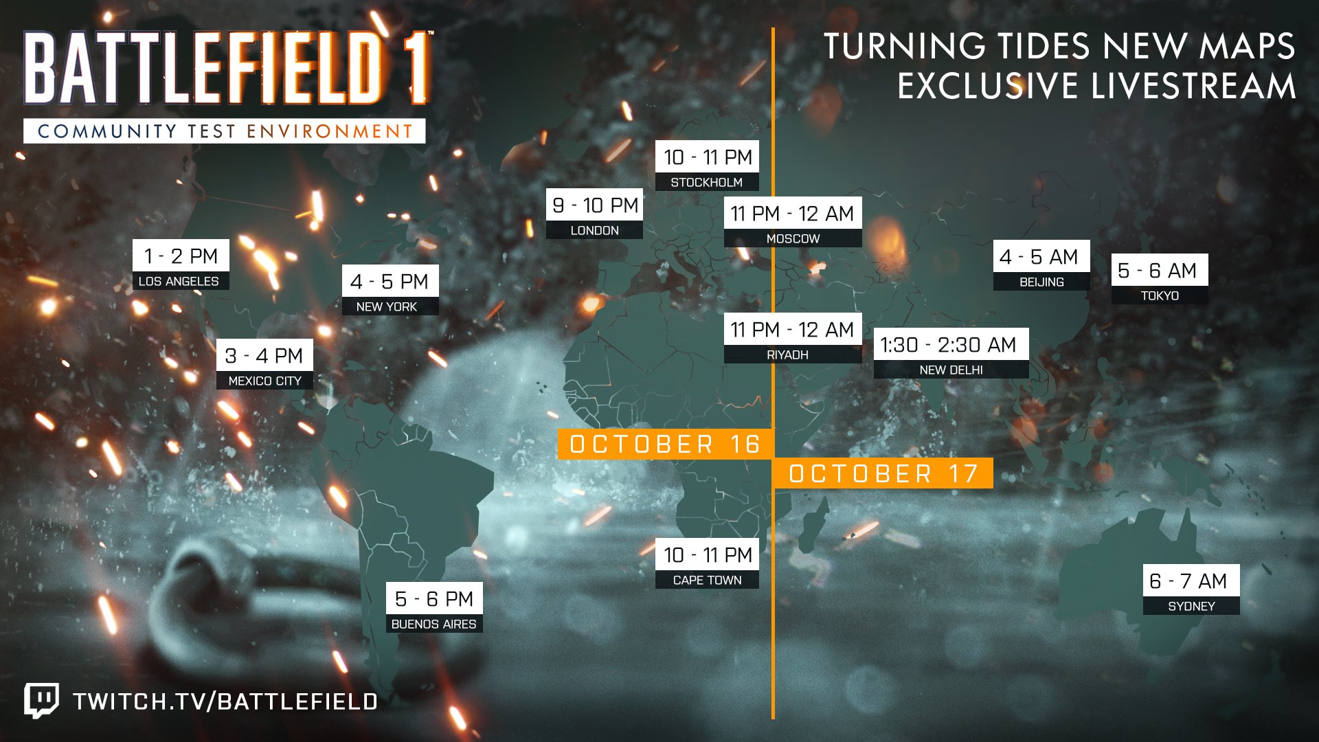 The Battlefield 1 CTE Turning Tides New Maps Exclusive Livestream.