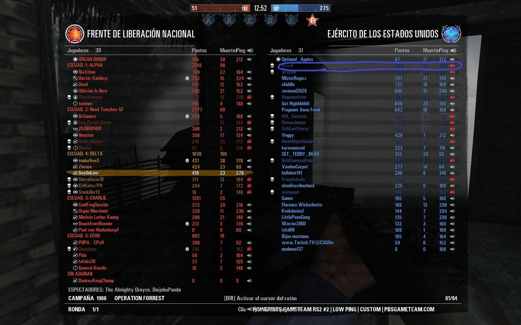 final kills and points of the round