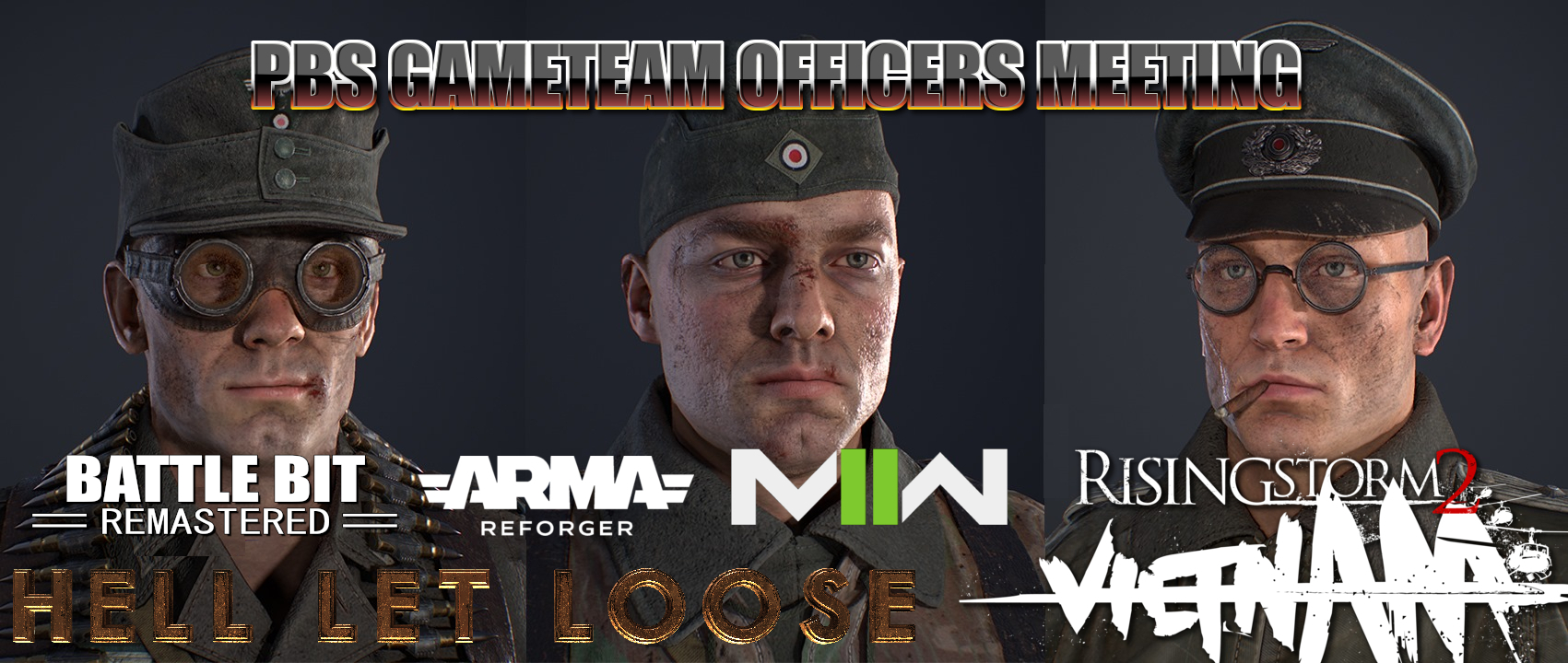 Admins meeting HLL-RS2-ARMA-MW2-BB