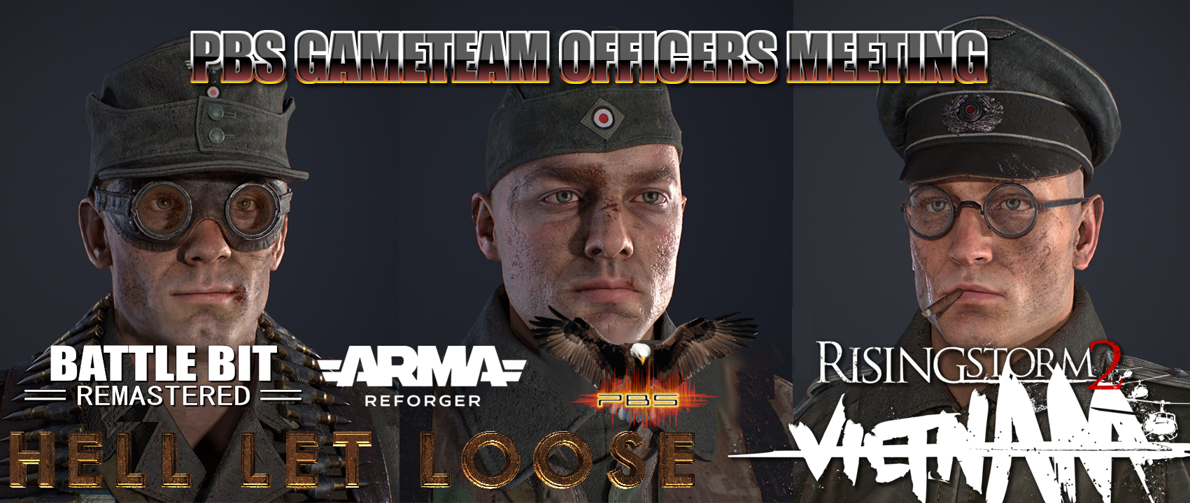 Admins meeting HLL-RS2-ARMA-BB-OTHER GAMES
