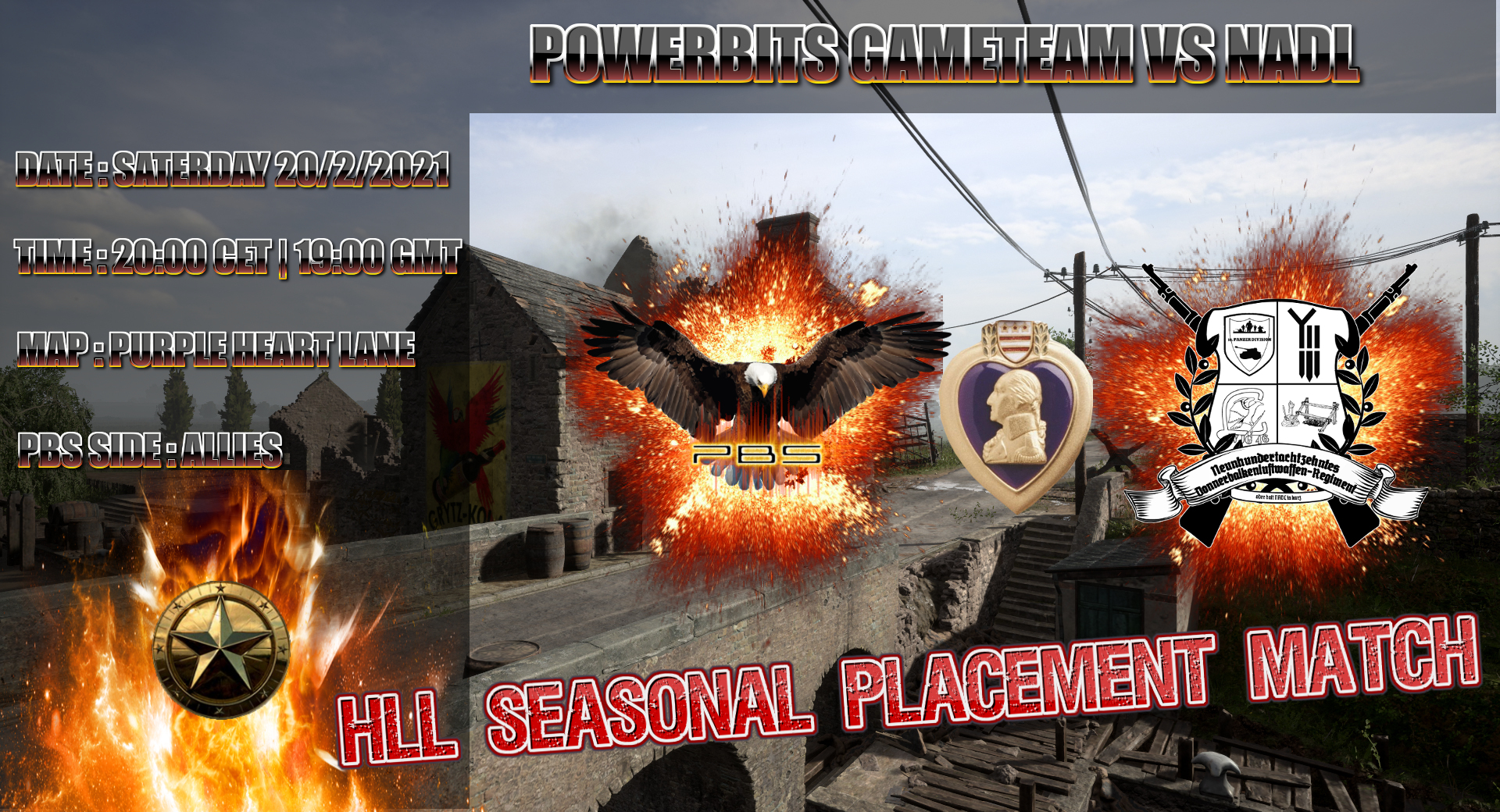 PBS vs NADL | HLL SEASONAL PLACEMENT GAMES