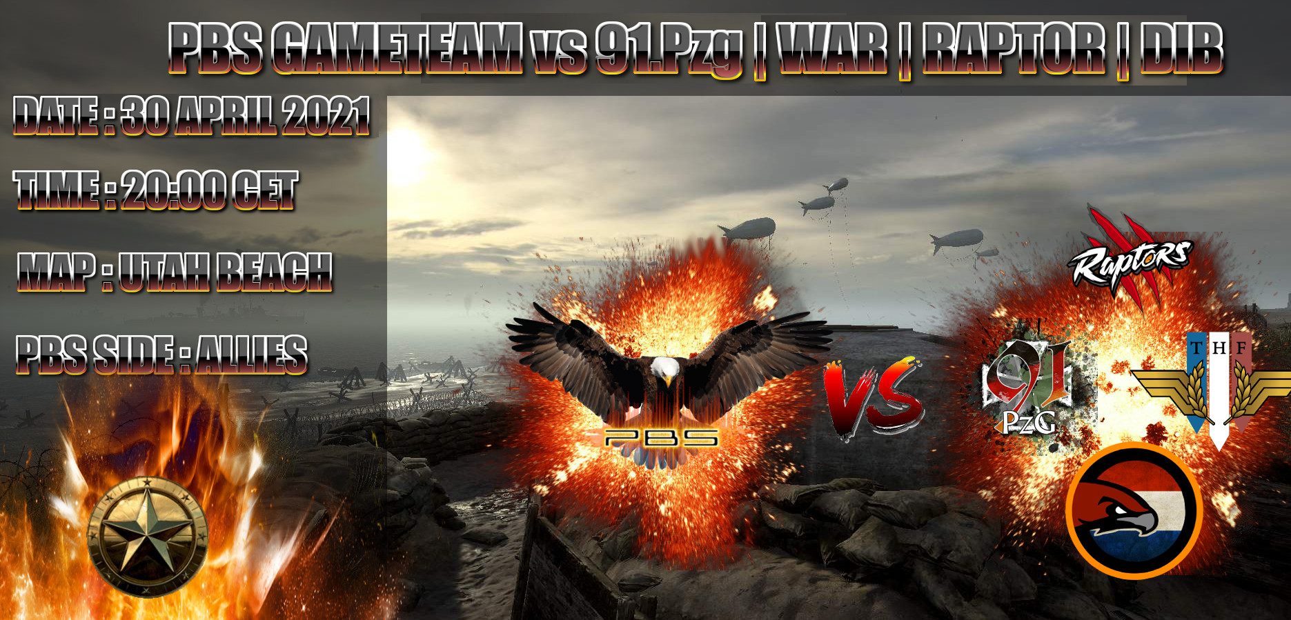 PBS vs 91.PzG | WAR | RAPTOR | DIB
