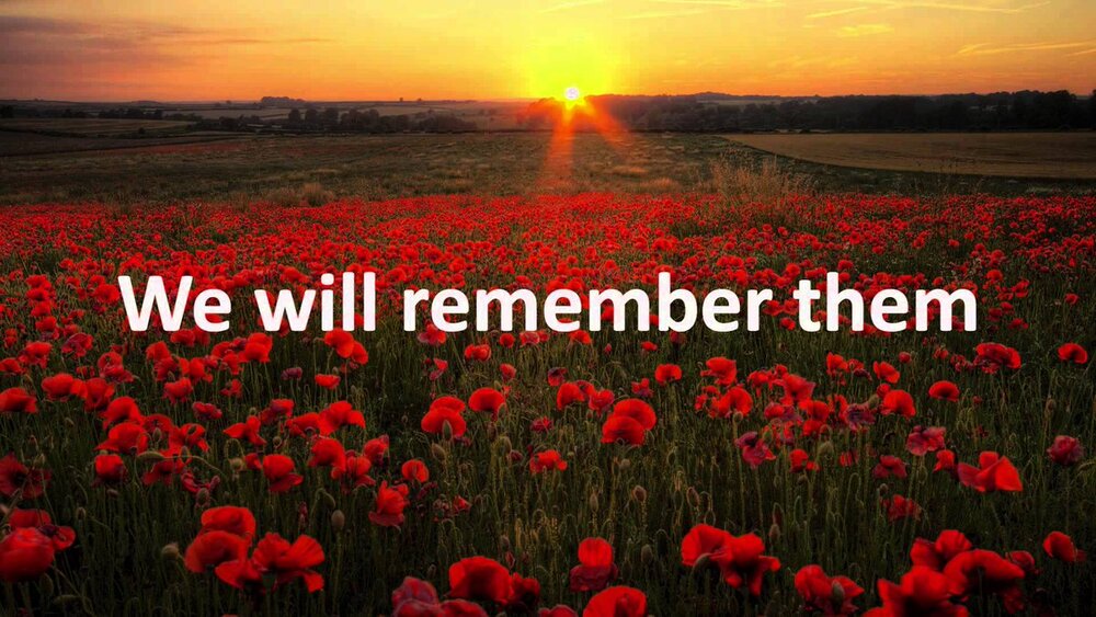 WW1 Armistice of 11 November 1918 “Lest we forget”